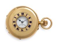 Rotherhams, 18K Yellow Gold Demi-Hunter Case Pocket Watch, London, Circa 1915