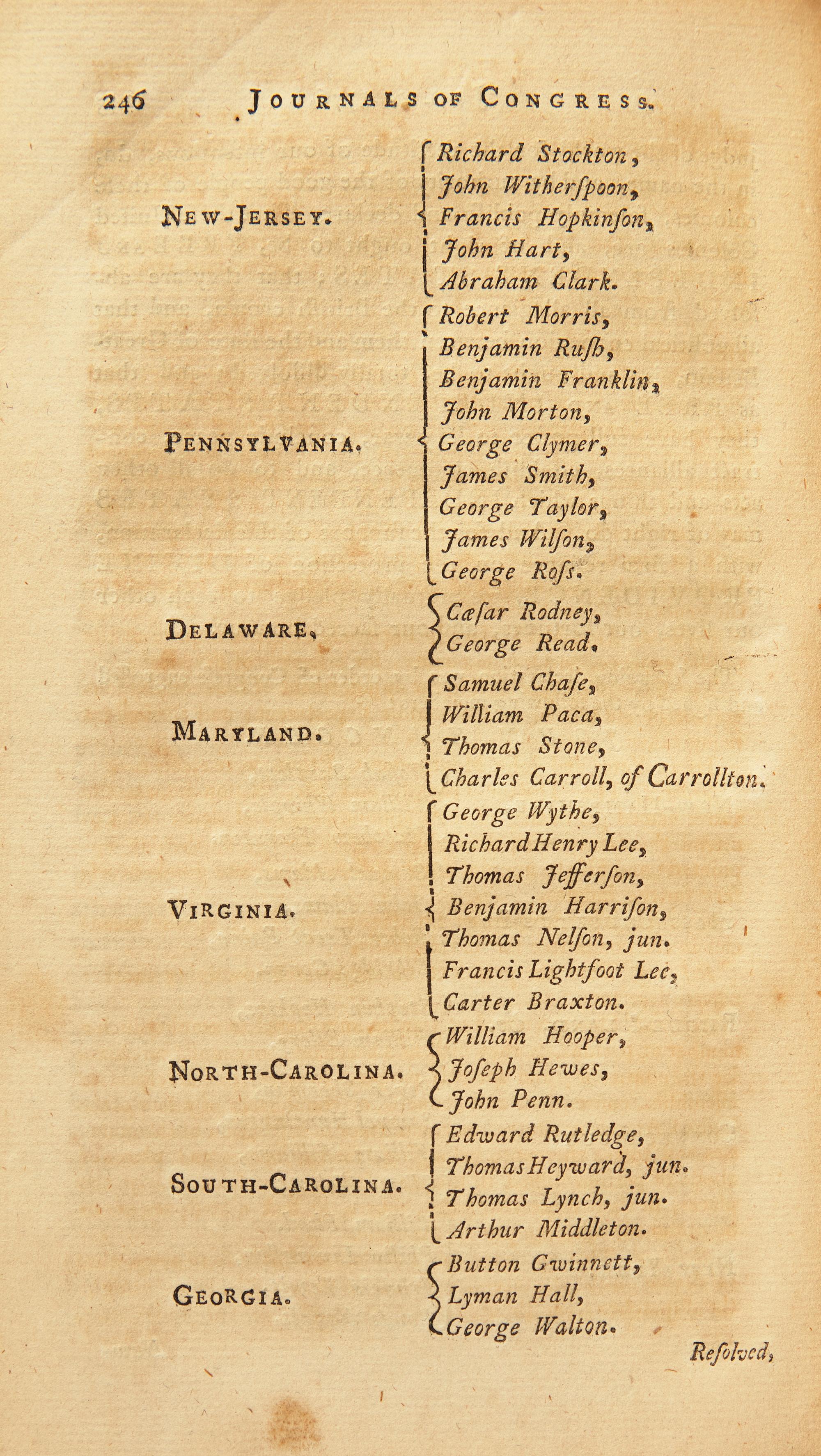 [American Revolution] Journals of Congress. Containing the Proceedings from January 1, 1776, to January 1, 1777. Published by Order of Congress. Volume II