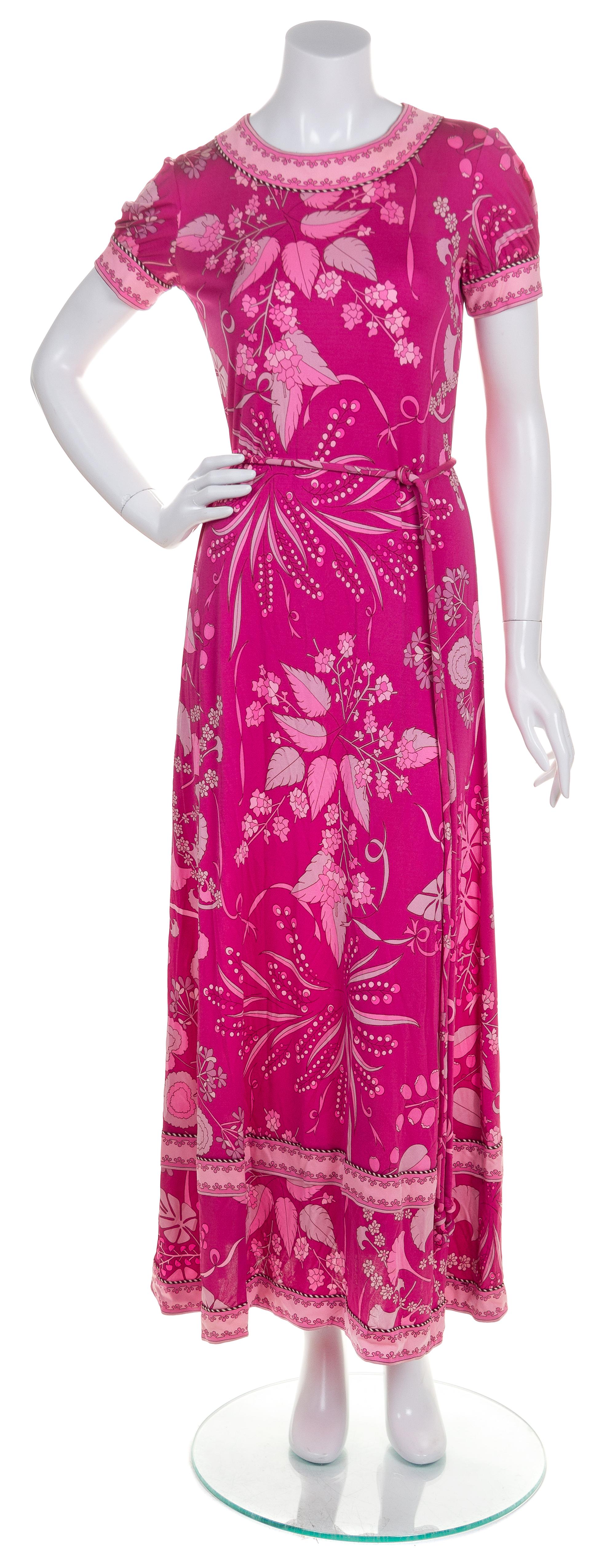 A Bessi Pink Silk Dress,