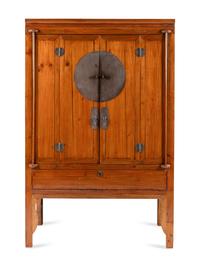 A Chinese Hardwood Armoire