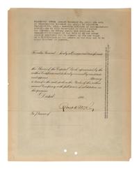 An Original 1911 Boston Red Sox Stock Certificate,