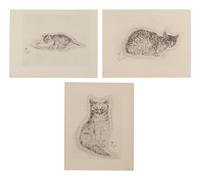 A group of nineteen prints (from A Book of Cats )