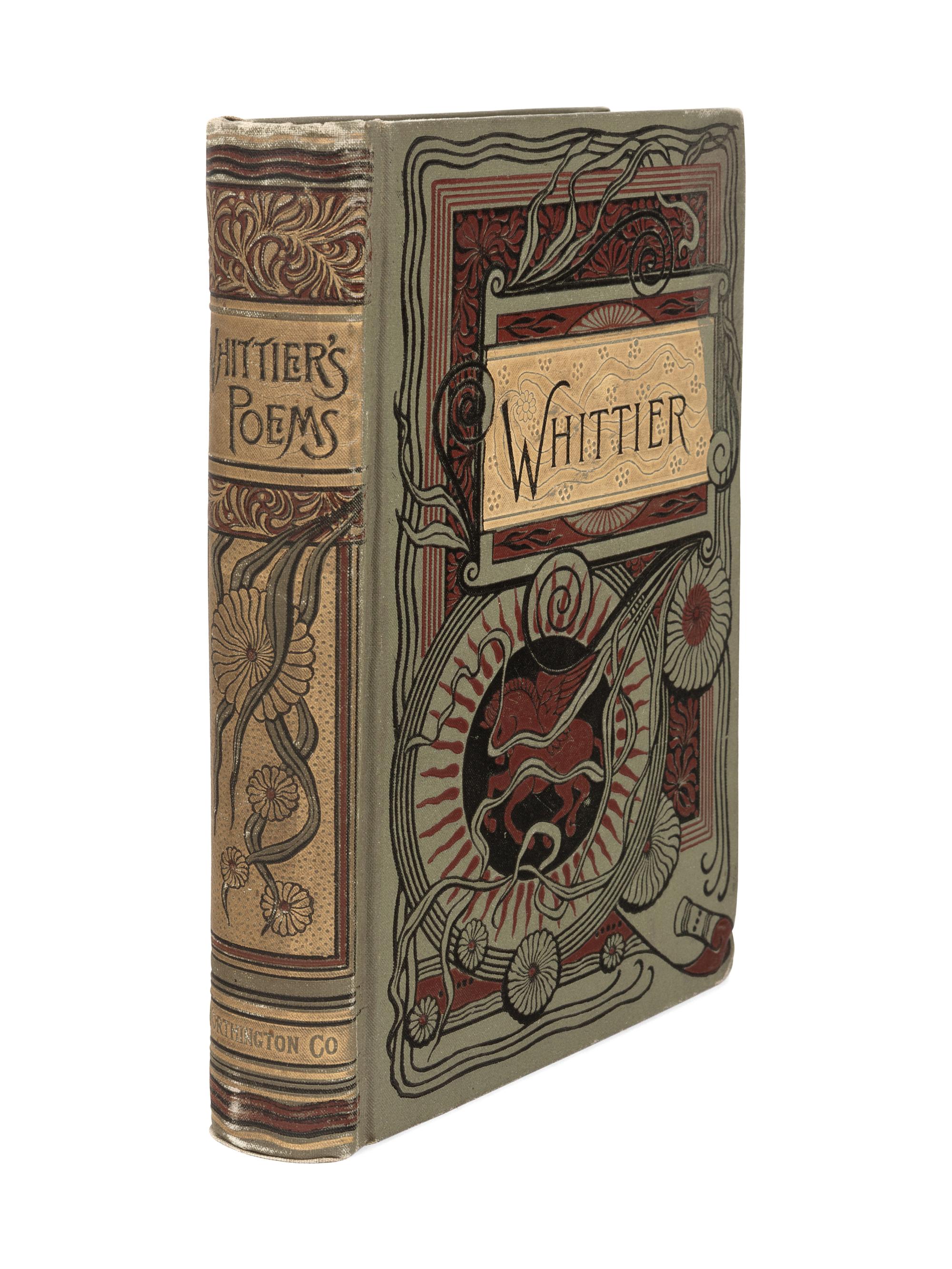 WHITTIER, John G. (1807-1892). Poems . New York: Worthington Co., 1888.