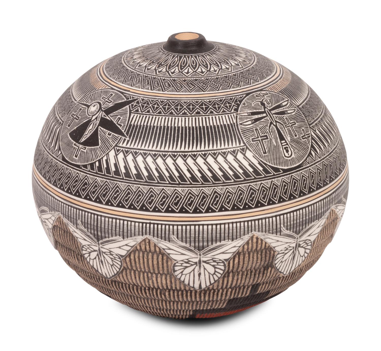 Sgraffito Seed Jars