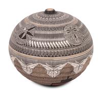 Sgraffito Seed Jars