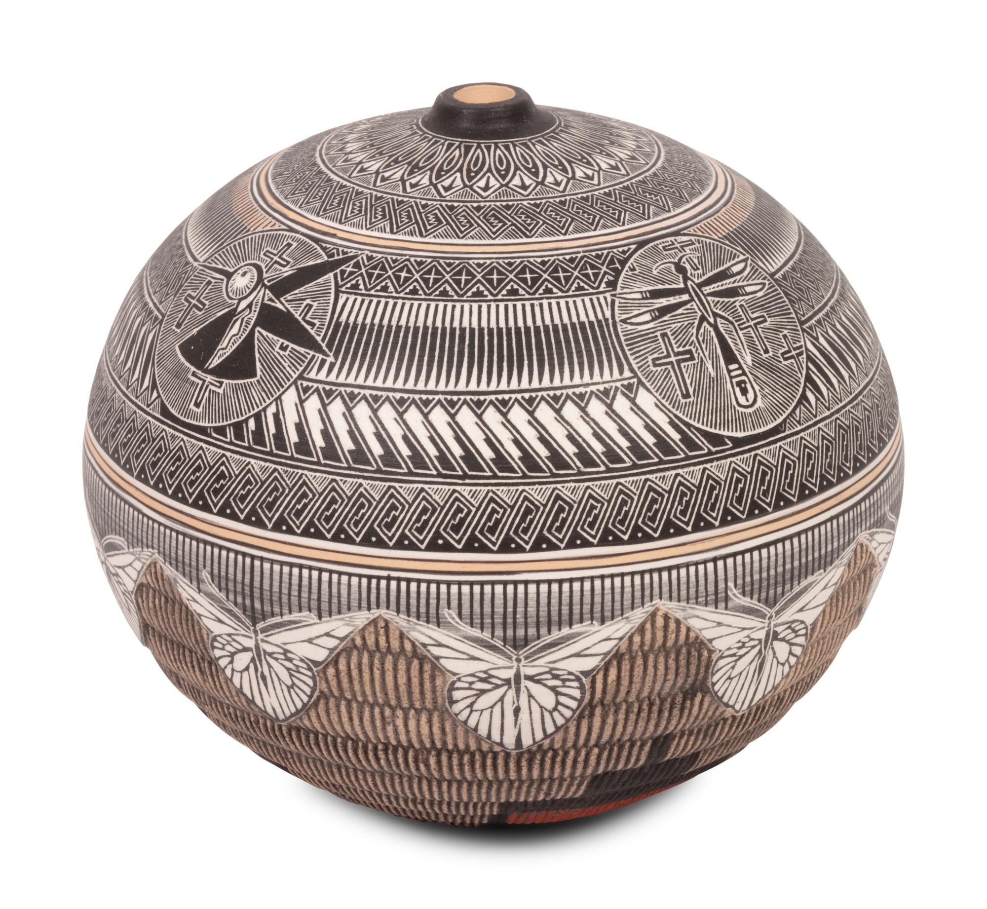 Sgraffito Seed Jars