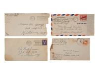 [AFRICAN AMERICANA - NATIVE AMERICANS - WWII]. World War II correspondence with Maud Morgan of Hillburn, NY, a member of the "Jackson Whites/Ramapough Mountain Indians."