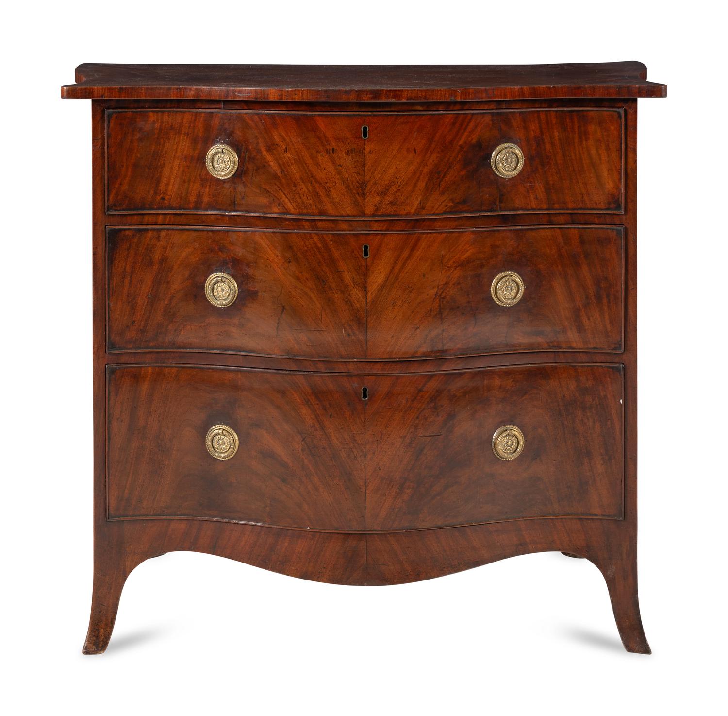 A Regency Style Mahogany Chest of Drawers