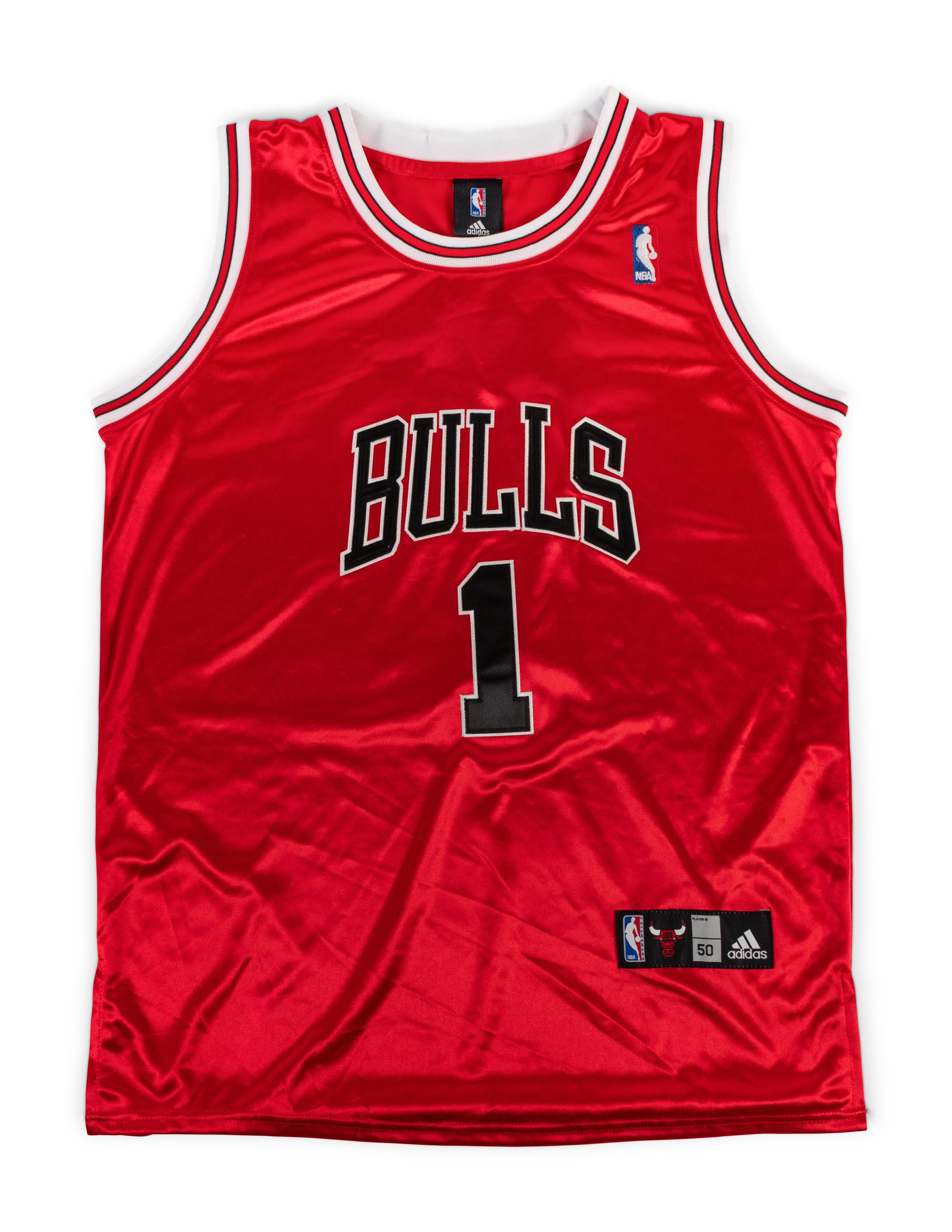 A Derrick Rose Signed Autograph Chicago Bulls Adidas Basketball Jersey (BAS Beckett Authentication Services Certified),