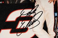 A Dale Earnhardt Signed Autograph Display Including Race Used Artifact (Beckett Authentication Services)