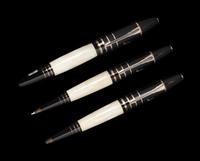 A Montblanc Limited Edition F. Scott Fitzgerald Fountain Pen, Rollerball Pen and Mechanical Pencil Set