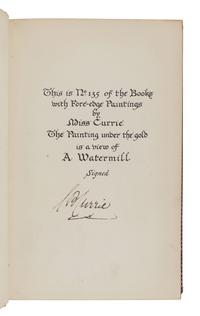 [FORE-EDGE PAINTING]. - [CURRIE, Miss C. B. (1849-1940)]. BOWDLER, Thomas. Letters Written in Holland. London: J. Robson and W. Clark, J. Debrett, and C. Dilly, 1788.