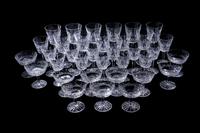 A Waterford Lismore Glass Stemware Service