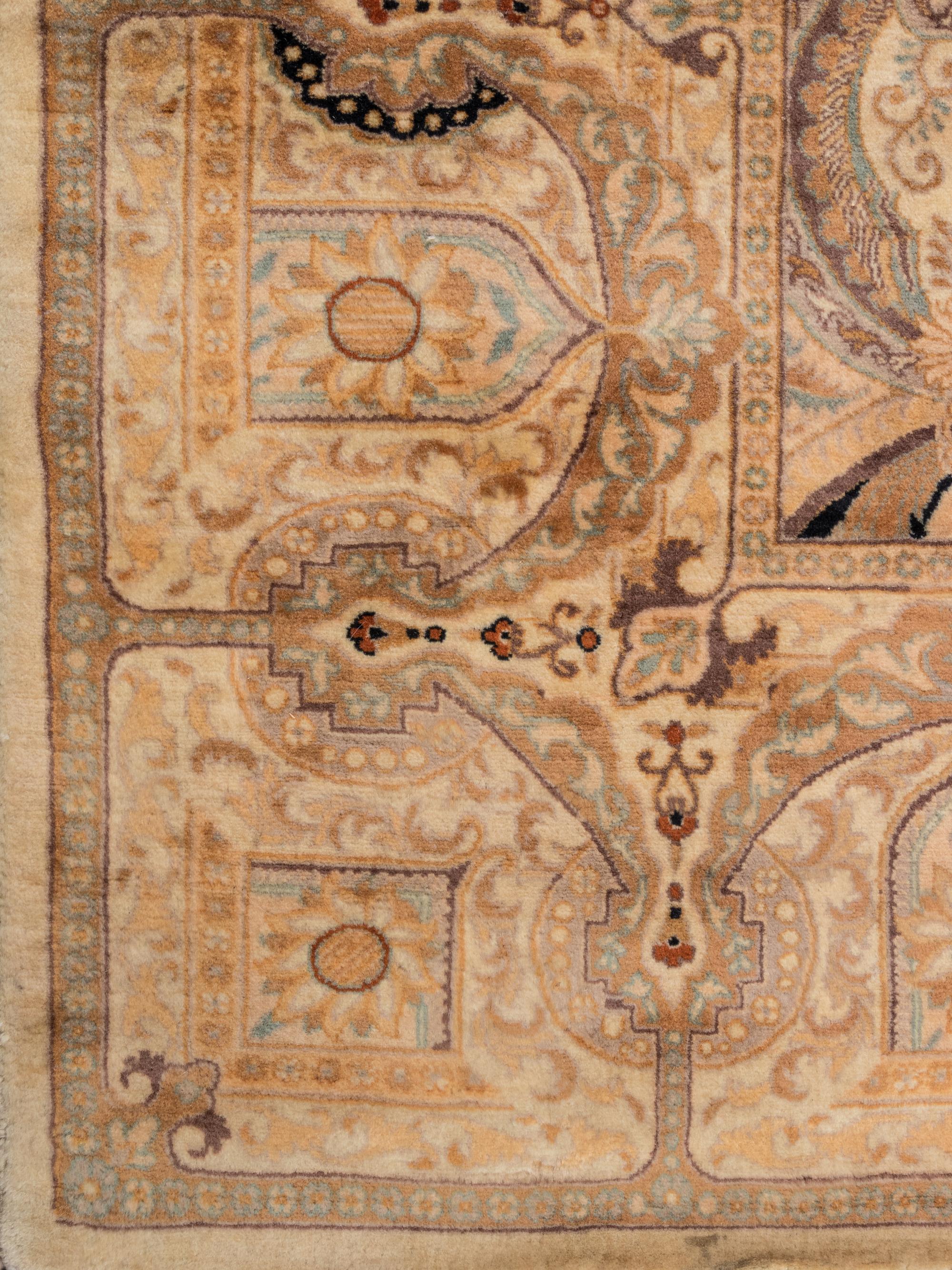 An Indian Wool and Silk Rug