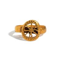 A Byzantine Gold Finger Ring with Chi-Rho