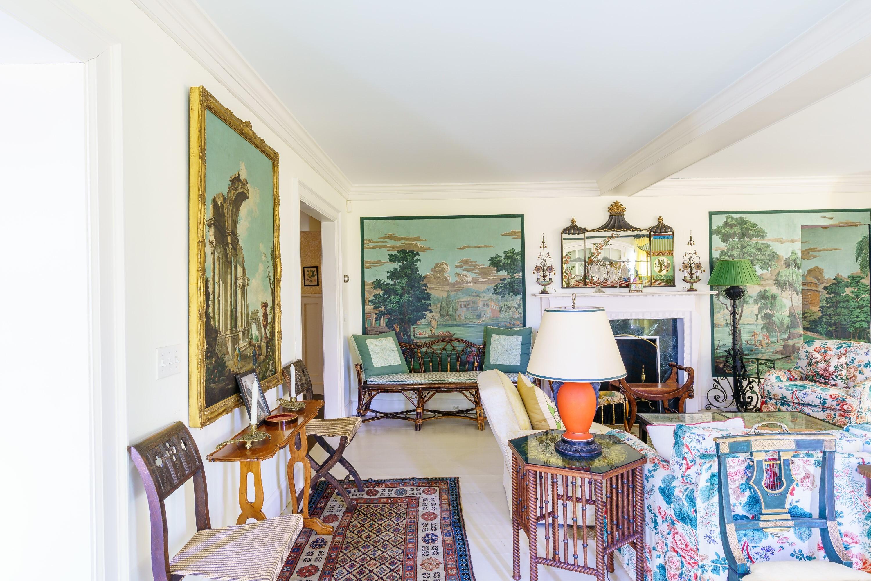 A Gothic Design Rattan Settee and Pair of Armchairs