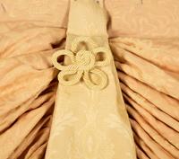 Eight Scalamandré Silk Drapery Panels with Valances — 20th Century