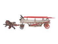 Two Cast Iron Fire Engine Toys
