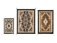 Navajo Two Grey Hills Weavings / Rugs