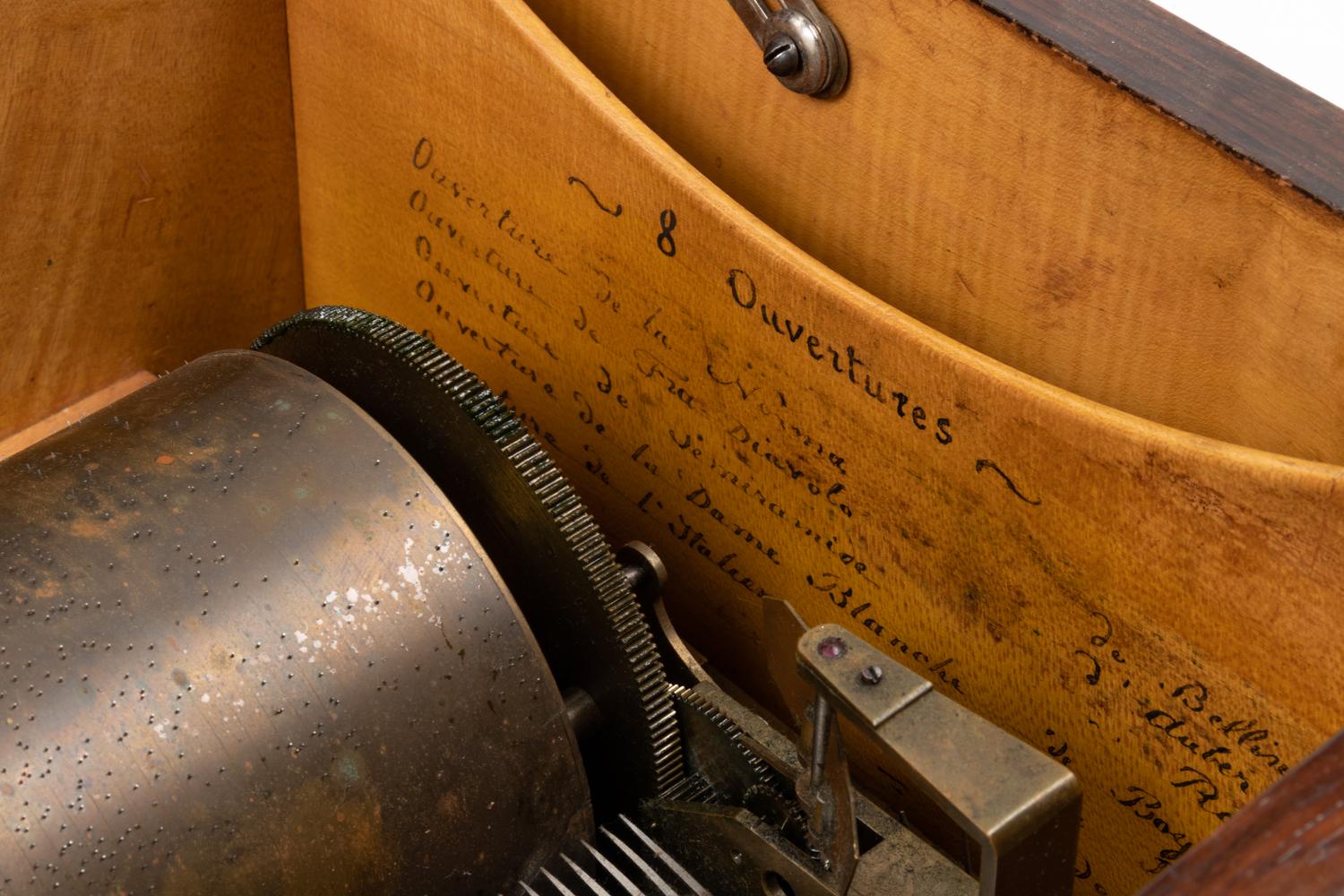 A Large Swiss Cylinder Music Box