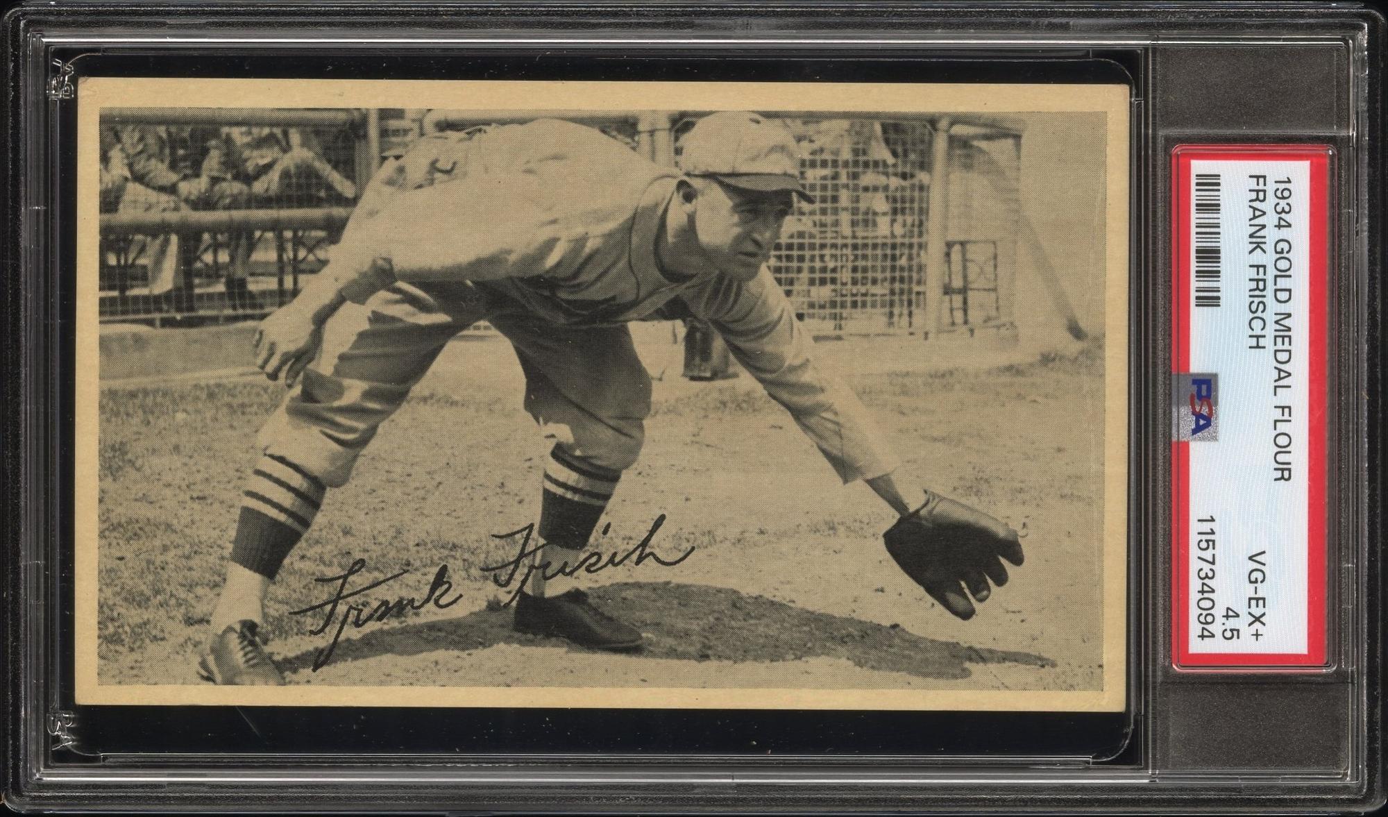 A 1934 Gold Medal Flour Frankie Frisch Baseball Card (PSA 4.5 VG-EX+)