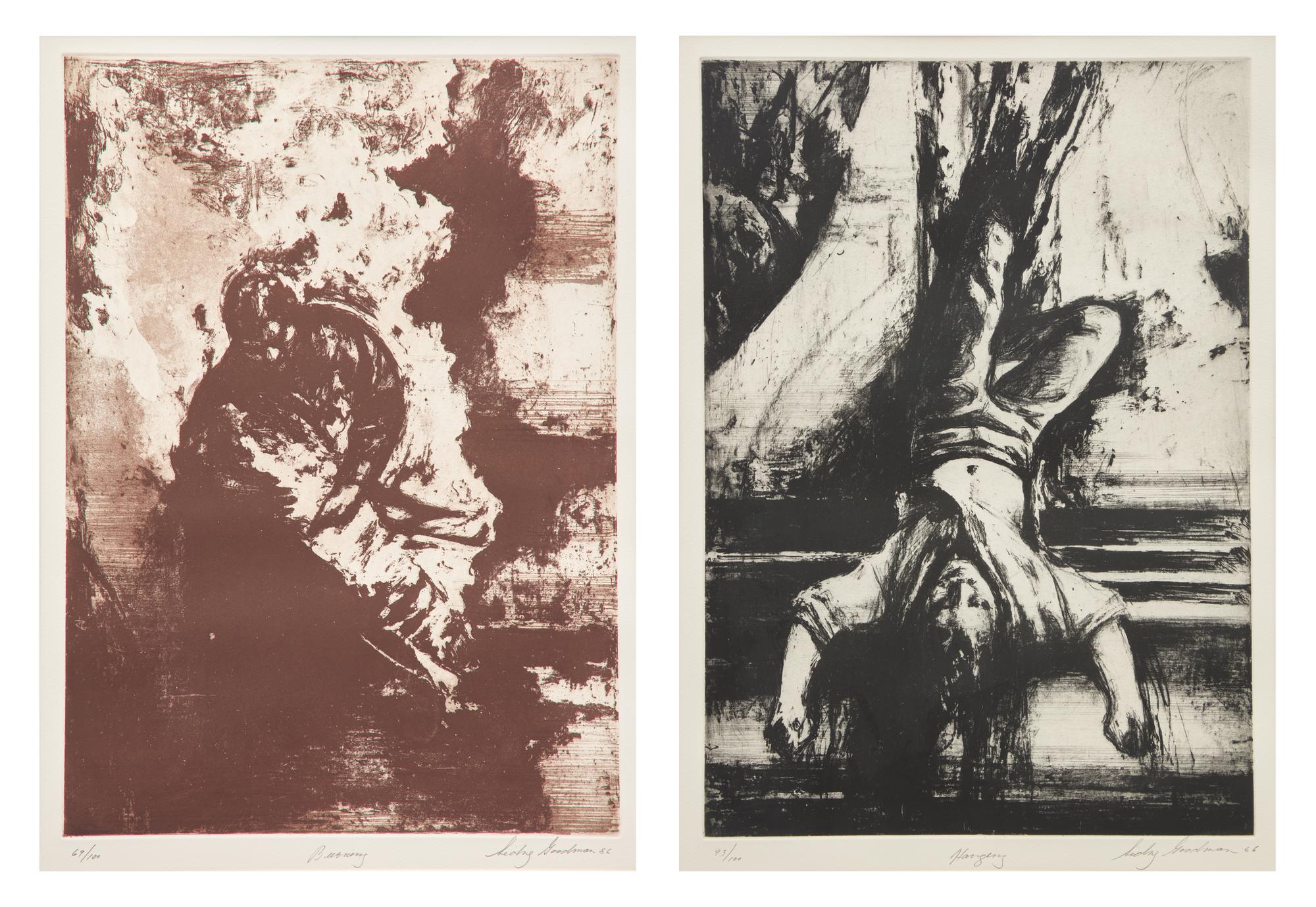 Burning , 1986 with Hanging , 1986 (2 works)