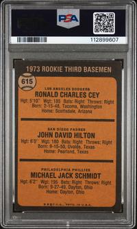 A 1973 Topps Mike Schmidt Rookie Baseball Card No. 615 (PSA 5 EX)