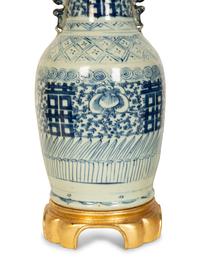 Two Chinese Export Porcelain Vases Mounted as Lamps