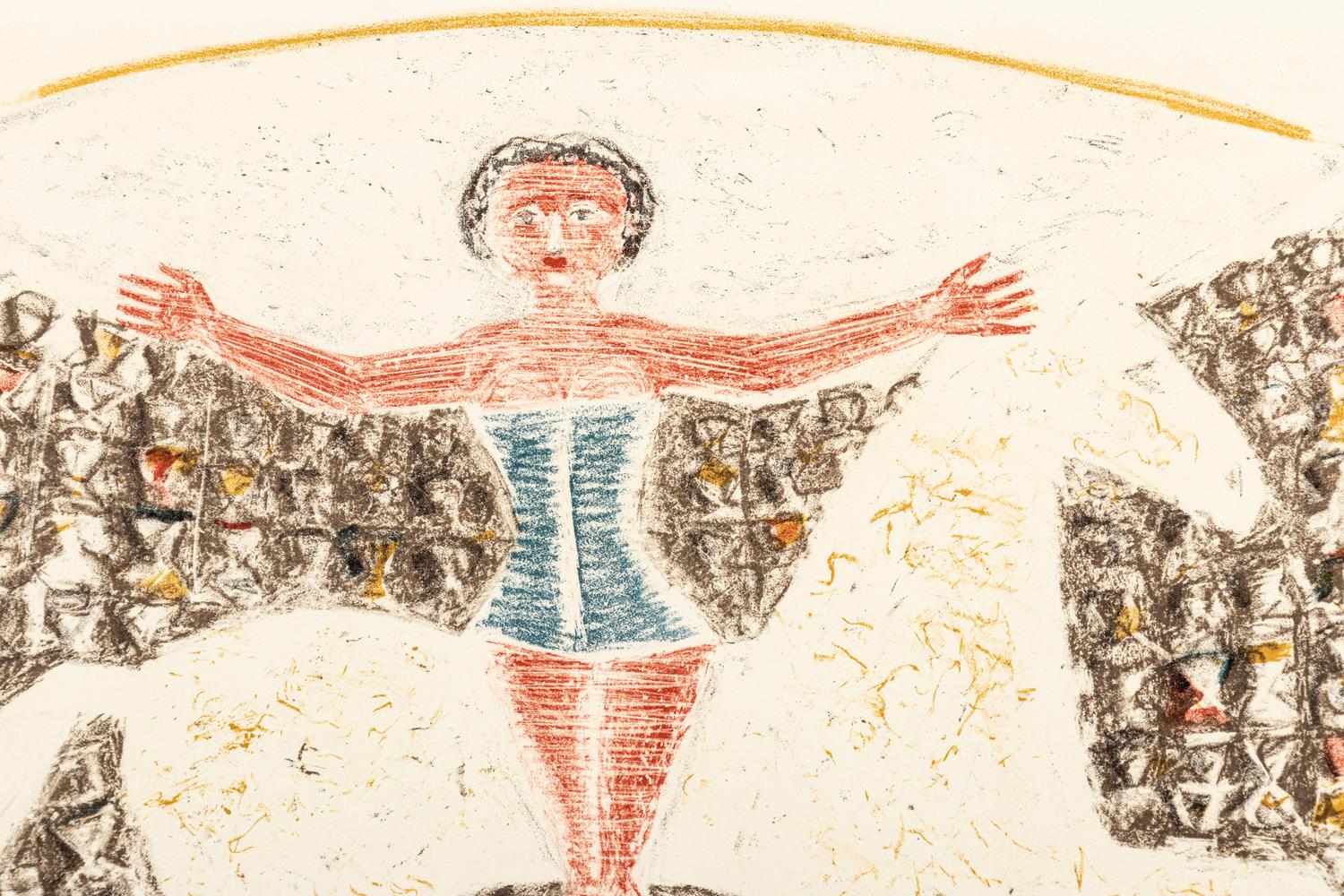 A Group of Three Prints by Óscar Domínguez, Franco Gentilini, and Massimo Campigli