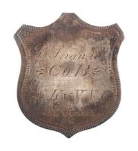 [CIVIL WAR]. Barney Shanker, 26th Kentucky Infantry ID badge.