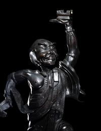 A Japanese Bronze Figure of Daruma