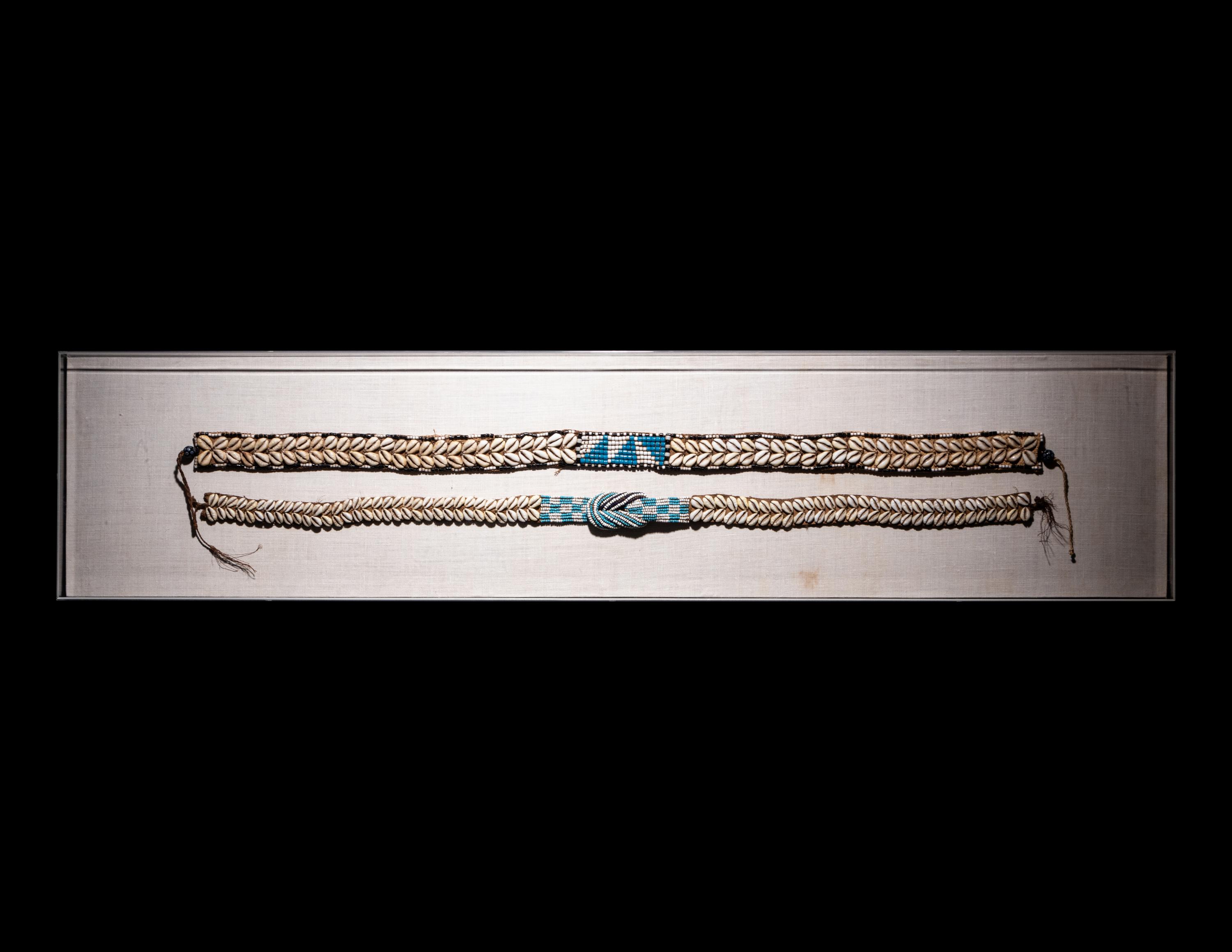 A Group of Four Amazonian Shell Belts or Headdresses