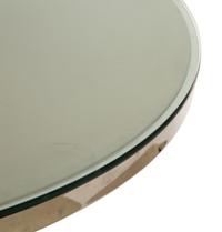 A Chrome and Glass Dining Table or Game Table