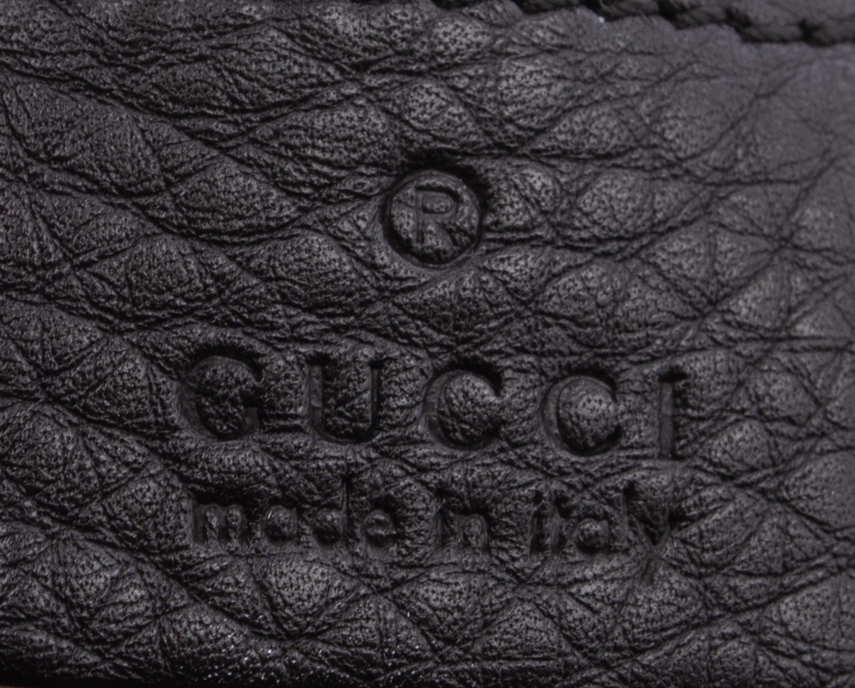 Gucci Black Leather Tote, 2000s