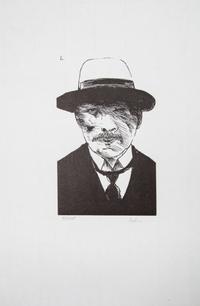 BASKIN, LEONARD. Laus pictorum. Northampton, 1969. Portfolio of 16 portraits of 19th century artists. Signed, limited.
