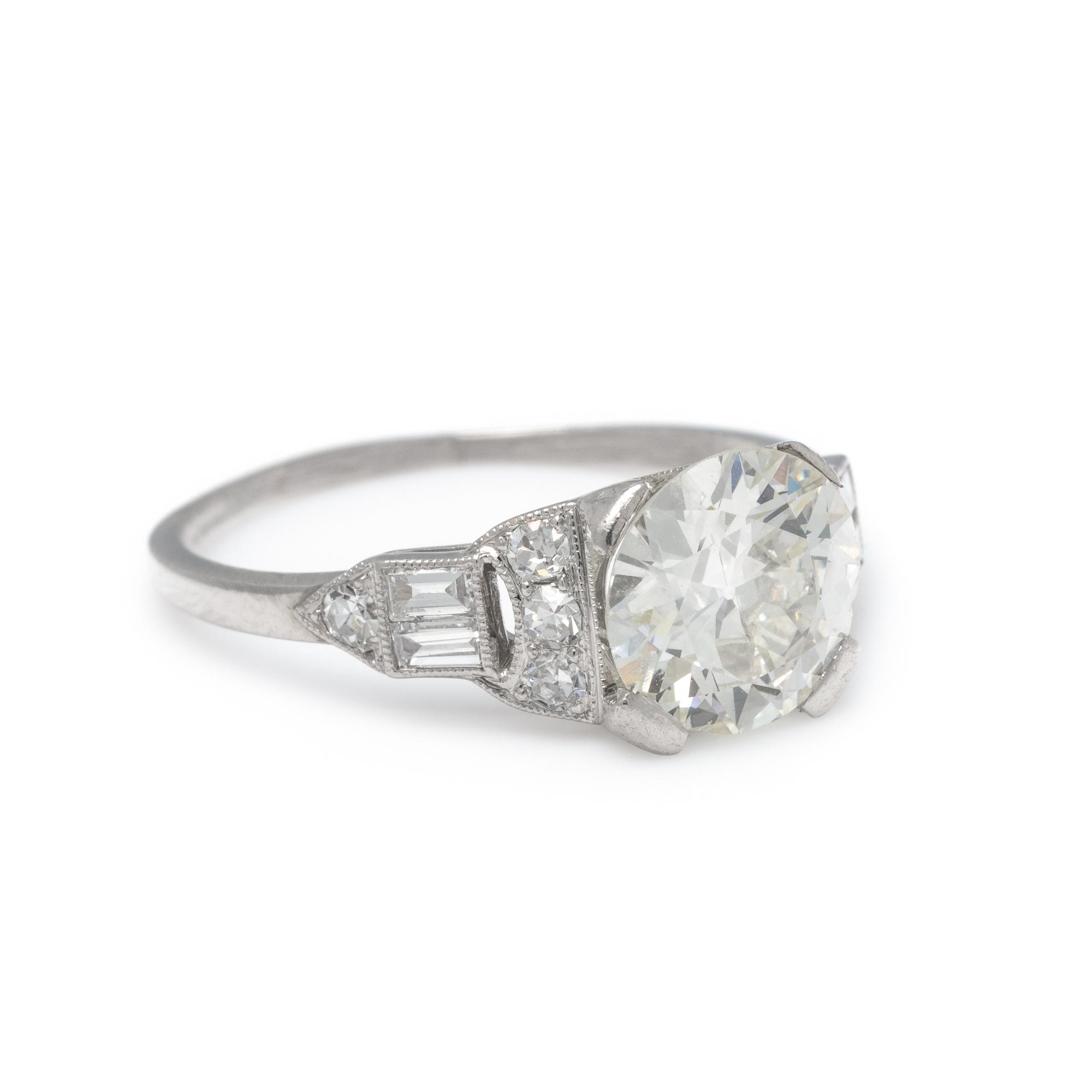 ART DECO, DIAMOND RING