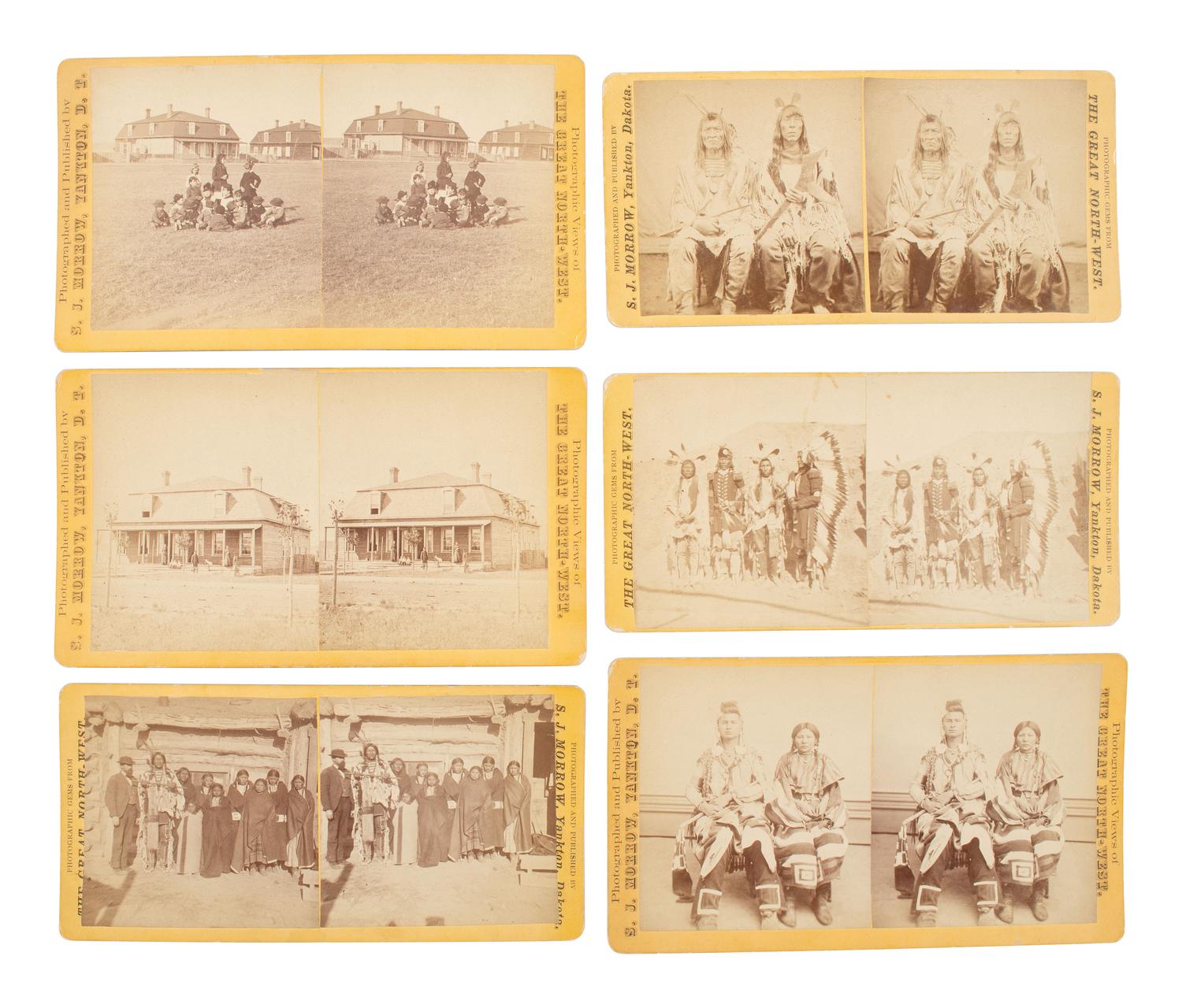 MORROW, Stanley J., photographer. Exceptional collection of rare stereoviews collected by 7th Cavalryman Philip J. Dieter.
