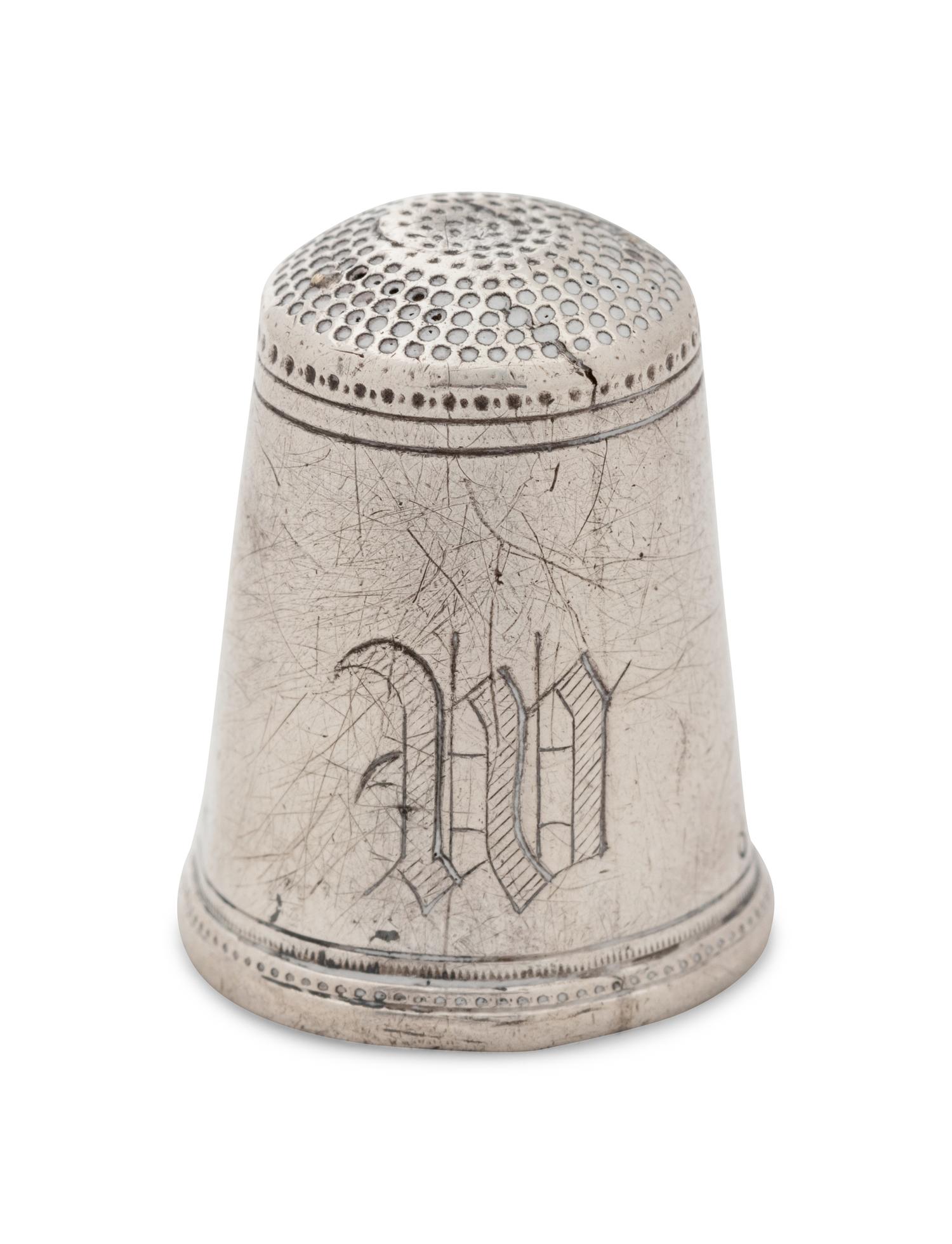 An American Silver Thimble