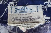 A Pucci Blue and White Cotton Swimsuit Ensemble, Jacket size 8; Bathing suit size 10.