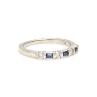Tiffany & Co., Platinum, Sapphire, and Diamond Band Ring