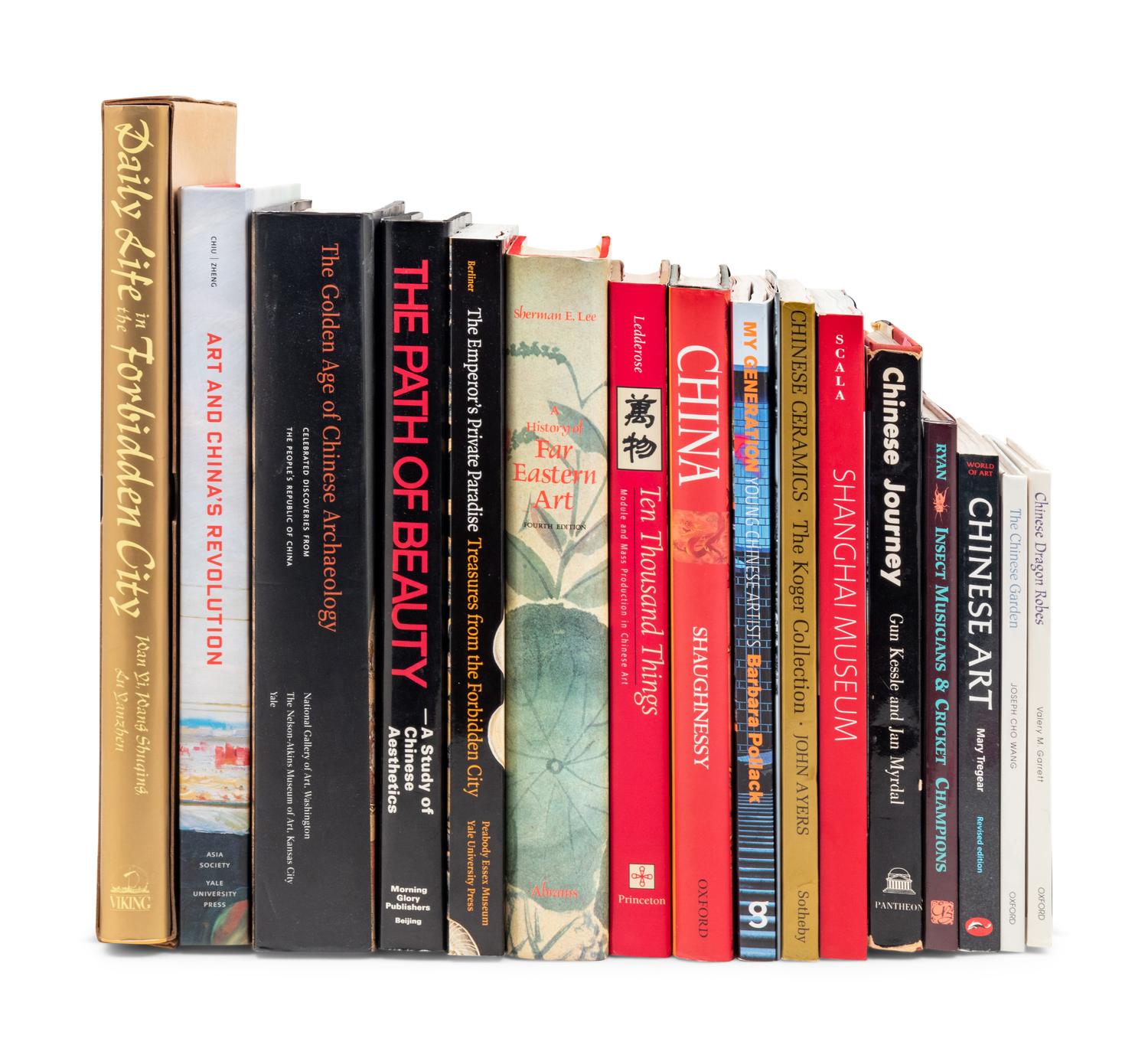 [CHINESE WORKS OF ART] A collection of 31 reference works and catalogues on Chinese art, comprising: