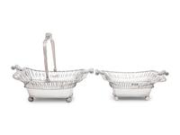 Two English Silver-Plate Baskets