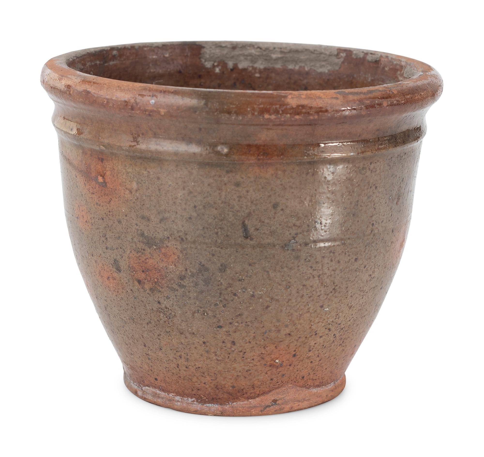 Four Galena Glaze Redware Vessels