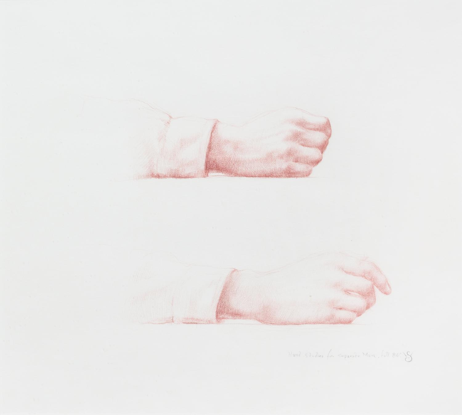 Wade Schuman, (American, b. 1962), Hand Studied for Seperate Men, 1986