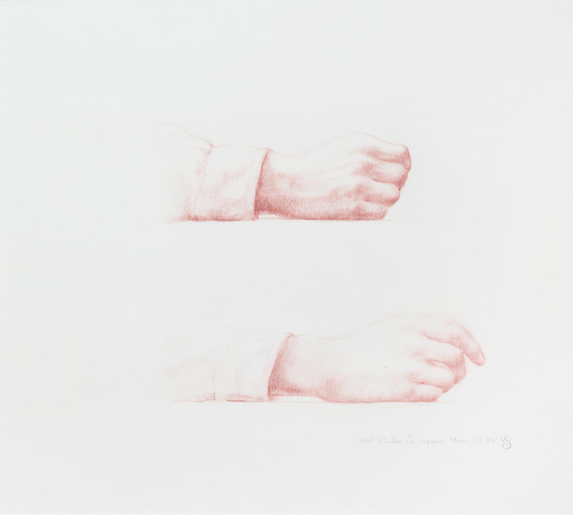 Wade Schuman, (American, b. 1962), Hand Studied for Seperate Men, 1986