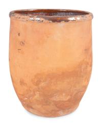 Four Redware Jars with Interior Glaze