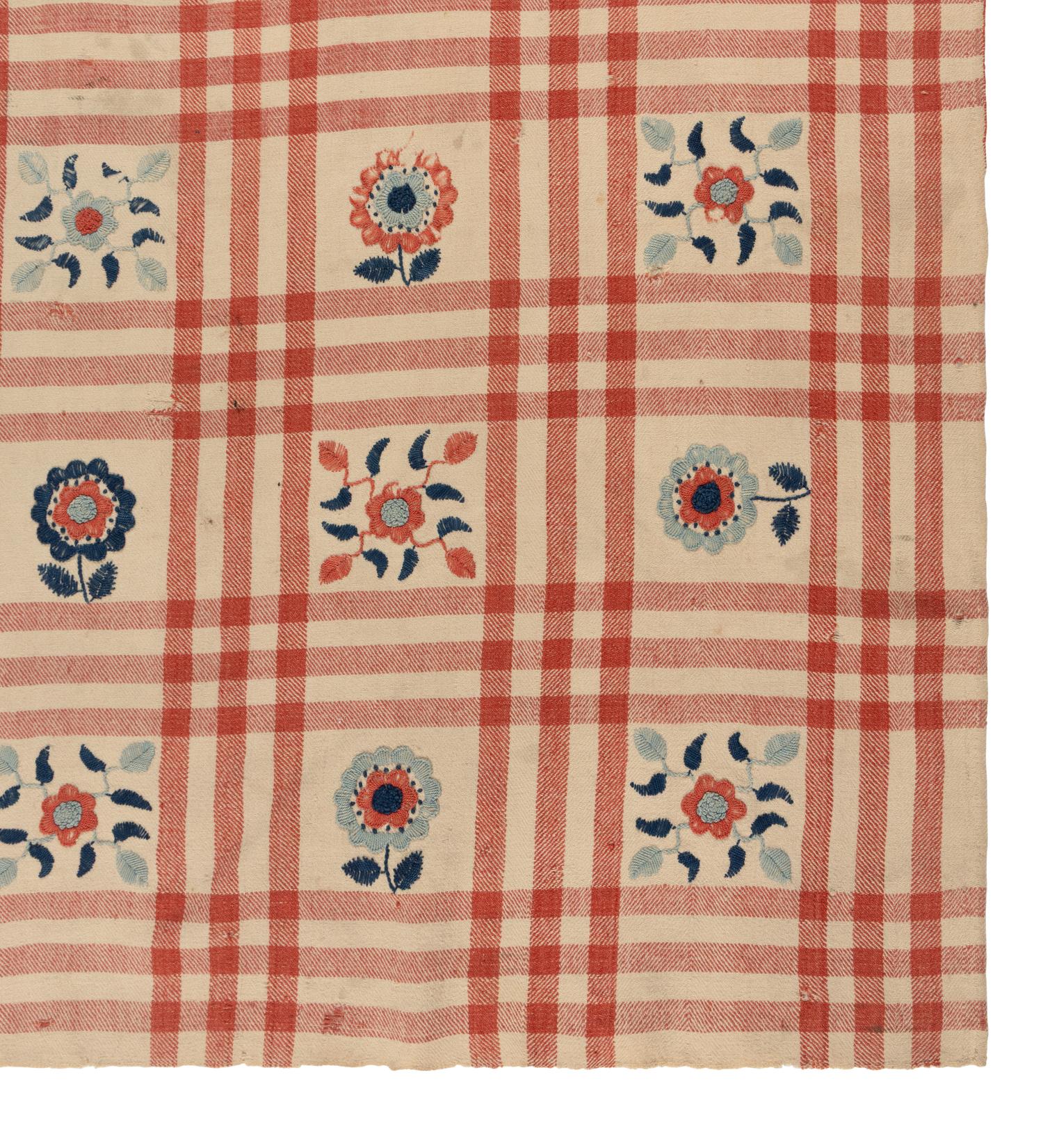Three Cotton and Wool Jacquard Coverlets