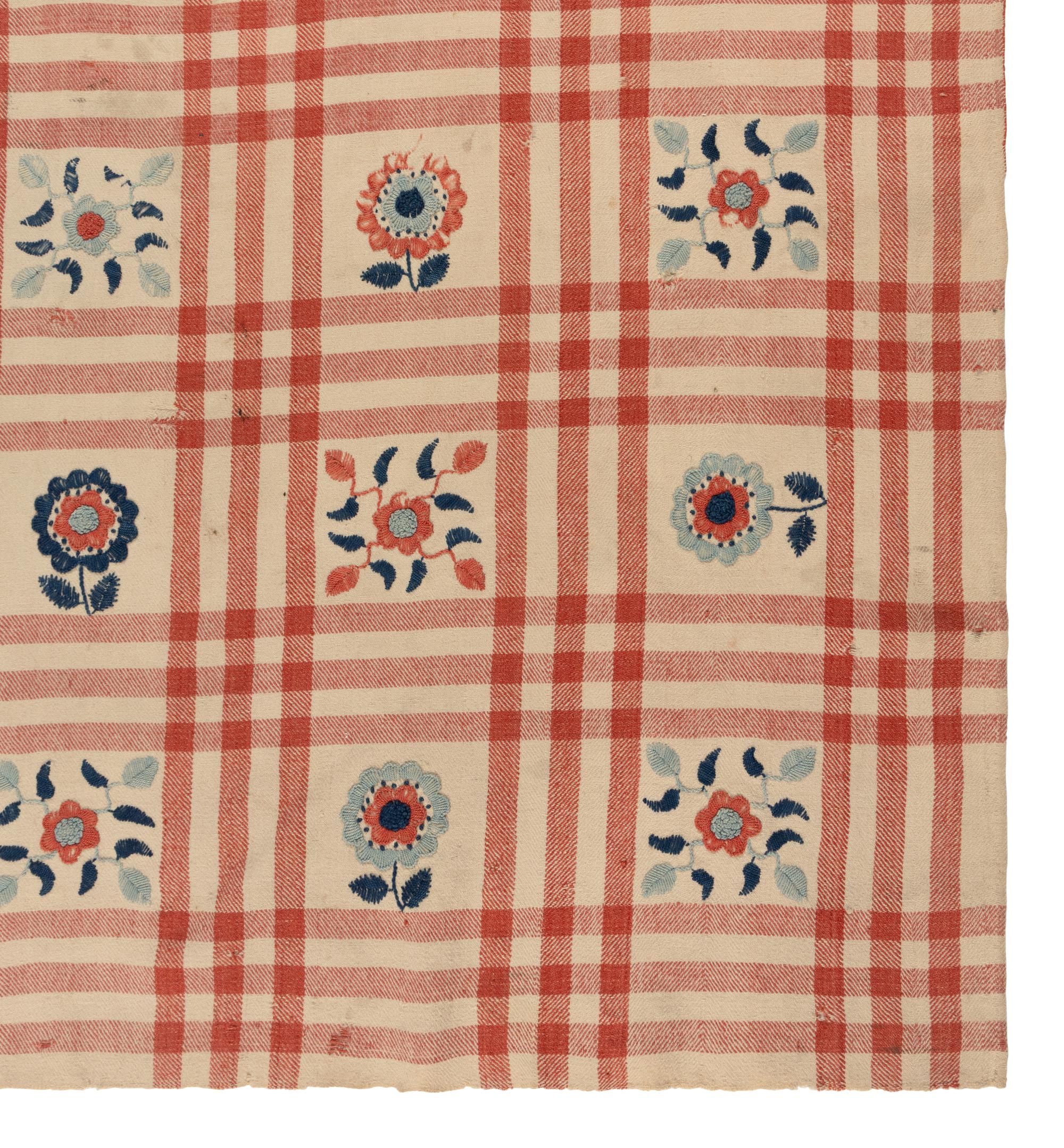 Three Cotton and Wool Jacquard Coverlets