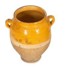 Three Partially Glazed Terra Cotta Olive Jars — 20th Century