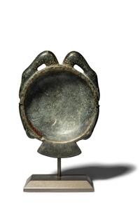 An Egyptian Stone Bowl or Palette in the Shape of a Double Duck